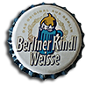 Fridge magnet with a crown cap from Berliner-Kindl-Schultheiss-Brauerei GmbH