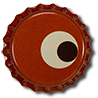 Fridge magnet with a crown cap from BIERVERLAG LINDEN GBR
