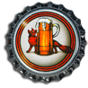 Kühlschrankmagnet mit Kronkorken von BRAUEREI IM FÃCHSCHEN