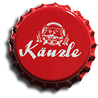 Fridge magnet with a crown cap from Kauzen-BrÃ¤u GmbH & Co. KG Ochsenfurt