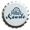Fridge magnet with a crown cap from Kauzen-BrÃ¤u GmbH & Co. KG Ochsenfurt