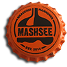 Fridge magnet with a crown cap from Mashsee Brauerei GmbH & Co. KG